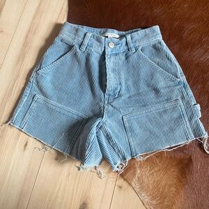 Pacsun Blue Corduroy Cutoff Shorts